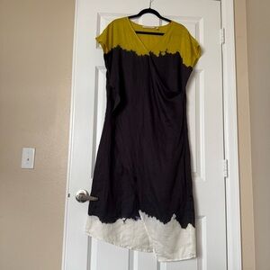 Soft Surroundings Linen Tie Dye Sleeveless Dress Size M